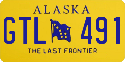 AK license plate GTL491