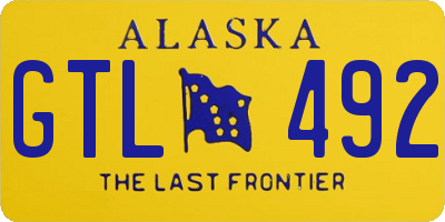 AK license plate GTL492