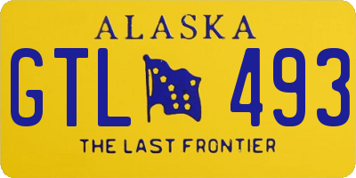 AK license plate GTL493