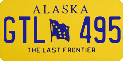 AK license plate GTL495
