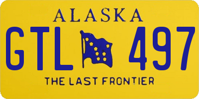 AK license plate GTL497