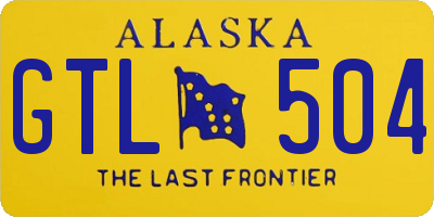 AK license plate GTL504