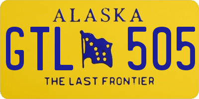 AK license plate GTL505