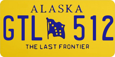 AK license plate GTL512