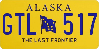 AK license plate GTL517