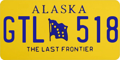 AK license plate GTL518