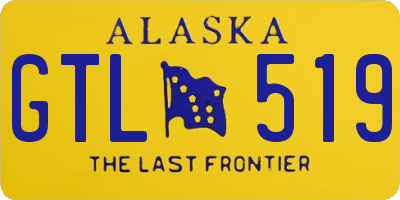 AK license plate GTL519