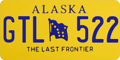 AK license plate GTL522