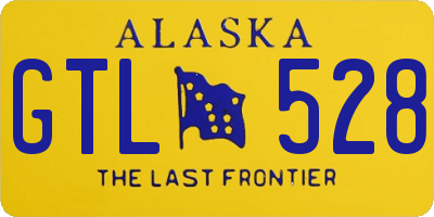 AK license plate GTL528