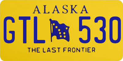 AK license plate GTL530