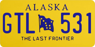 AK license plate GTL531