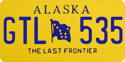 AK license plate GTL535