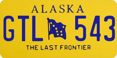 AK license plate GTL543