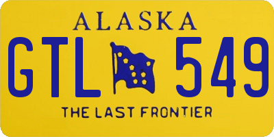 AK license plate GTL549