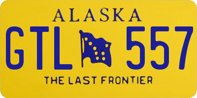 AK license plate GTL557