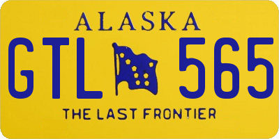 AK license plate GTL565