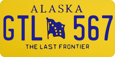 AK license plate GTL567