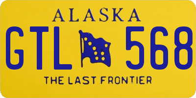 AK license plate GTL568