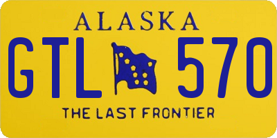 AK license plate GTL570