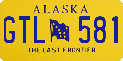 AK license plate GTL581
