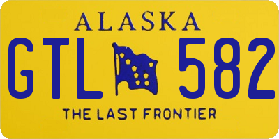 AK license plate GTL582