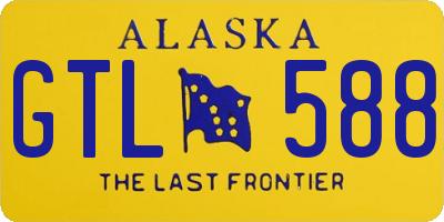 AK license plate GTL588