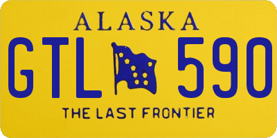 AK license plate GTL590
