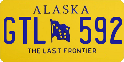 AK license plate GTL592