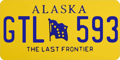 AK license plate GTL593