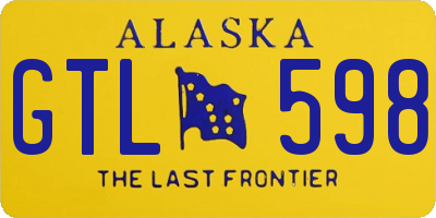 AK license plate GTL598