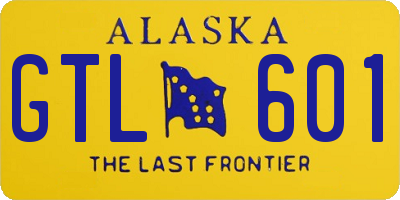 AK license plate GTL601