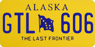 AK license plate GTL606