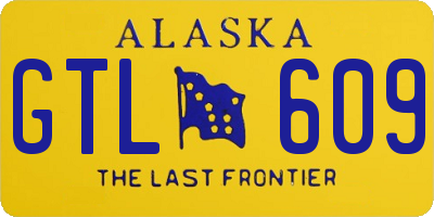 AK license plate GTL609