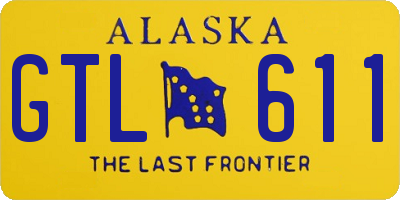 AK license plate GTL611
