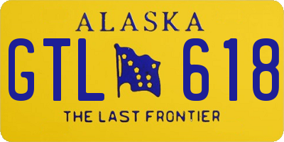 AK license plate GTL618