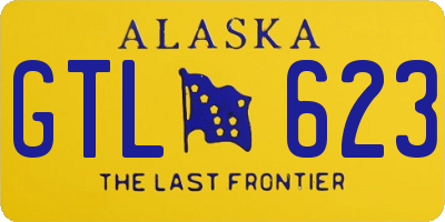 AK license plate GTL623