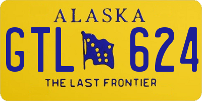 AK license plate GTL624