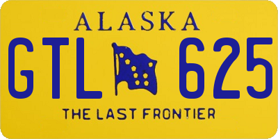 AK license plate GTL625