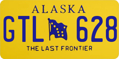 AK license plate GTL628