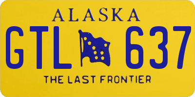 AK license plate GTL637