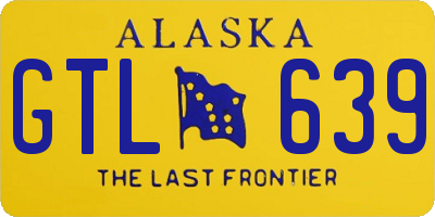 AK license plate GTL639
