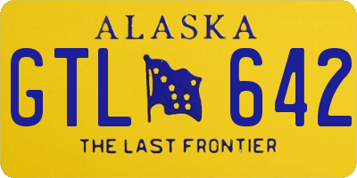 AK license plate GTL642