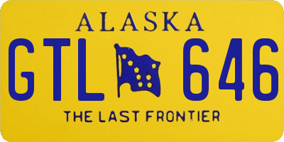AK license plate GTL646