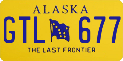 AK license plate GTL677