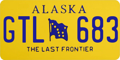 AK license plate GTL683