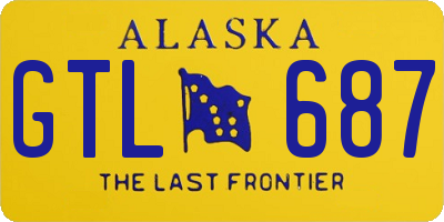AK license plate GTL687