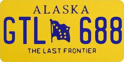 AK license plate GTL688