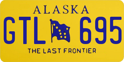 AK license plate GTL695