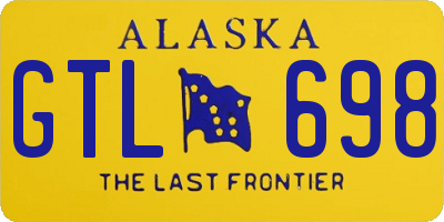 AK license plate GTL698