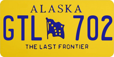 AK license plate GTL702